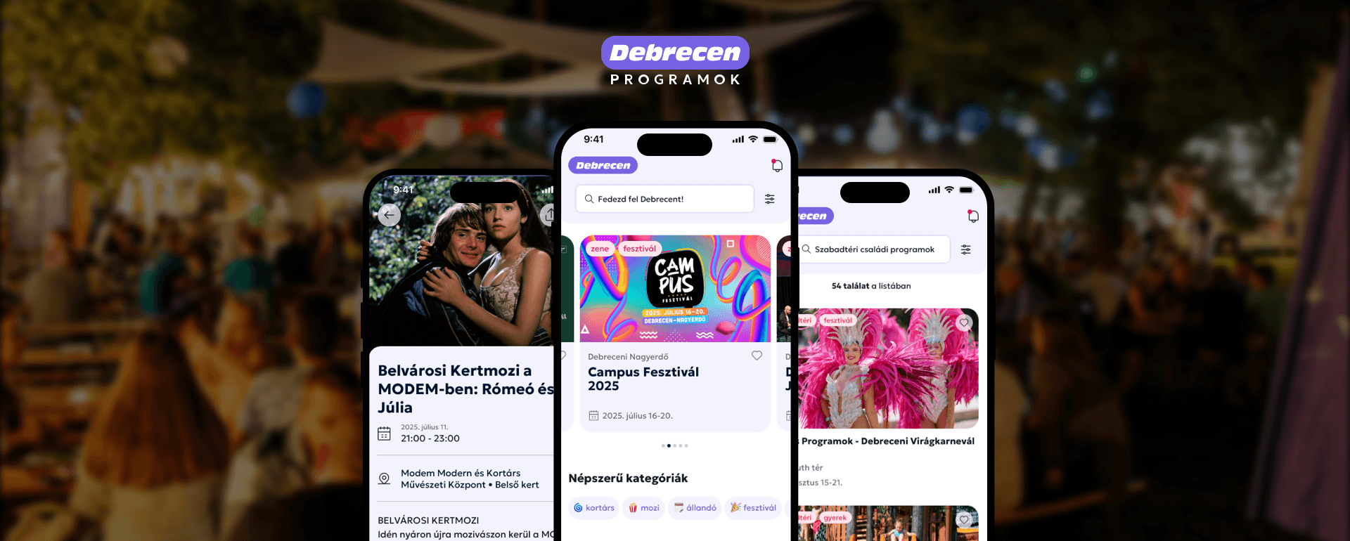 Debreceni Programok alkalmazás
